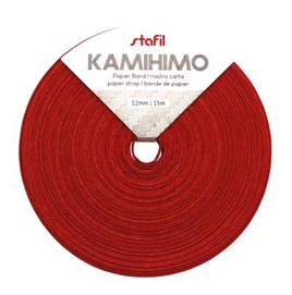 Kamihimo-Band 12mm / 15m rot